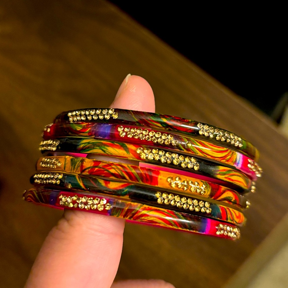 Multi-colored bangles